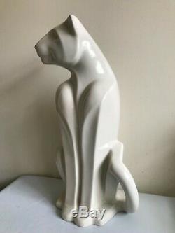 Vintage Royal Haeger Ceramic Jaguar Cheetah Big Cat Statue Figurine 20.5 Tall