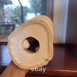 Vintage Royal Haeger Textured White Winking Cat Green eye Not Marked