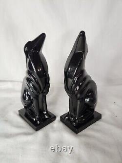 Vintage Sarsaprilla Art Deco Style Greyhound Canine Dog Bookend Set