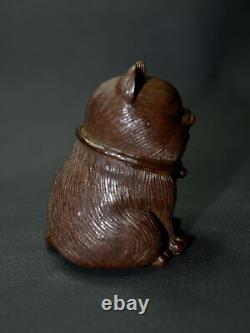 Vintage Solid Bronze House Cat Statue Decor Ornament, Casting Art Collectibles