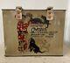 Vintage Art Deco Hand Painted French Tin Shopping Box/bag With Vet, Dogs & Cats