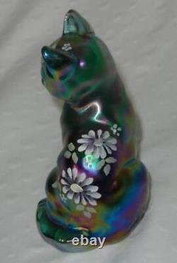 Vntg. Fenton Carnival Glass 1999 3 Pc Cat Figurine Set Limited Edition Numbered