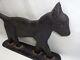 Vtg Cast Iron Black Cat Doorstop Primitive Decor Statue Art Deco Sculpture 16