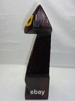 Vtg Cat Sculpture Atomic Tiki Mod / Art Deco Style Decor