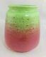 Vtg Guy Cowan Pottery Pistachio Glaze Ribbed Vase Shape V-34 Pink Green Matte
