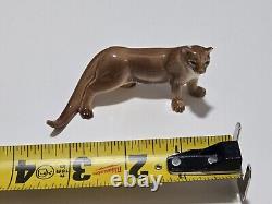 Vtg Hagen Renaker Walking Cougar, Mountain Lion, Wild Cat Figurine Retired HTF
