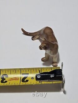 Vtg Hagen Renaker Walking Cougar, Mountain Lion, Wild Cat Figurine Retired HTF