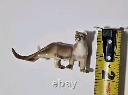 Vtg Hagen Renaker Walking Cougar, Mountain Lion, Wild Cat Figurine Retired HTF