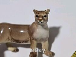 Vtg Hagen Renaker Walking Cougar, Mountain Lion, Wild Cat Figurine Retired HTF