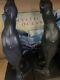 Vtg Mcm Black Panther Sculpture Bookend Sleek Art Deco Style Daney Austin Prod
