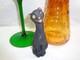 Vtg Or Antique Pottery Grotesque Alley Cat Art Deco Unmarked Tiffin Fenton Style