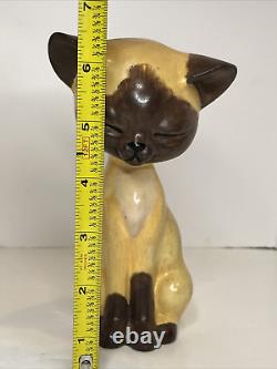 Vtg Porcelain Ceramic Siamese Cat Figurine/Planter Lot of 5 Lefton Napco Japan