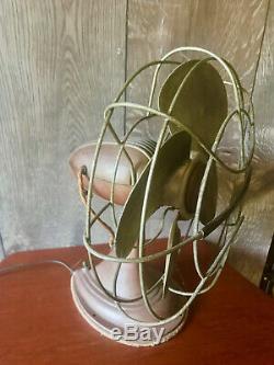 Vtg Westinghouse 2 Speed 14 Oscillating Fan Art Deco Style Cat. No. 12 LA 3 Works