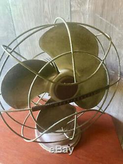 Vtg Westinghouse 2 Speed 14 Oscillating Fan Art Deco Style Cat. No. 12 LA 3 Works