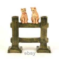 Weller Pottery Muskota Cats On A Fence