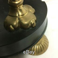 Wildwood Brass Urn Lamp Tripod Cat Claw Foot Torch Art Deco Neoclassical Superb