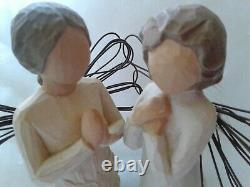 Willow Tree 6 PC Angel Of Friendship Girls with Puppy / Cat Figurines