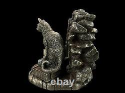 Witch's Corner With Cat VERONESE Figurine Bronze Hand Painted Great For A Gift