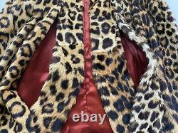 40s Vintage Cat Fur Cape Geoffroy Etole Leopard Lippi Ou Pas L'air Lynx Osfm