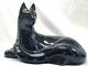 94 Royal Haeger 310 Céramique Noir Brillant Inclinable Chat Regal 14 En Excellente Condition