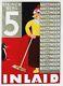 Affiche Vintage Originale Matzinger Incrusté Easy Clean Cat C. 1925