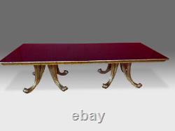 Amazing 12ft Christopher Guy Designer Art Deco Table De Style Français Poli