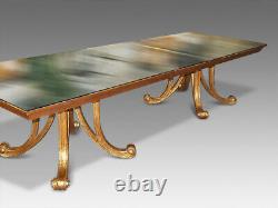 Amazing 12ft Christopher Guy Designer Art Deco Table De Style Français Poli
