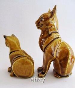 Ancient Egyptian Cats Cleo & Raa Salt & Pepper Shakers Céramique Arts Studio