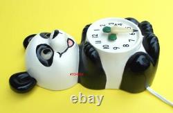 Antique 50s Cat Panda-kit Allied Klock-kat Clock-electric-original-vintage-works