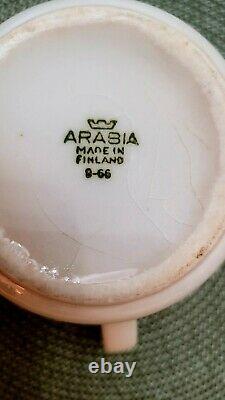 Arabie Finlande Rare Vintage Tasse De Thé Tasse De Café House Shoe Fleur De La Céramique Florale