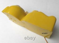 Arrete 50s-allied-yellow-kit Cat Klock-kat Clock-electric-vintage-original-works
