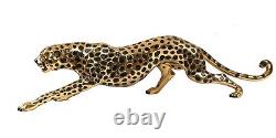 Art Déco Bronze Panthère De Chat Leopard Cheetah Casting