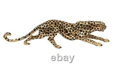 Art Déco Bronze Panthère De Chat Leopard Cheetah Casting