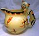 Art Déco Myott Cat & Mouse Globe Jug Cat Poignée Très Rare