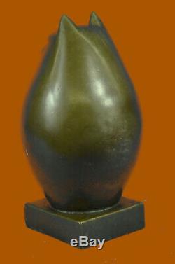 Art Moderne Bronze- Fat Cat, A Signé Un Hommage À La Sculpture En Bronze Botero Art Déco