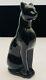 Baccarat French Crystal Black Cat Figurine Egyptienne Art Déco Verre Poids Du Papier