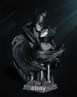 Batman et Cat Woman Bust Figure d'impression 3D Modèle non peint GK Blank Kit Sculpture