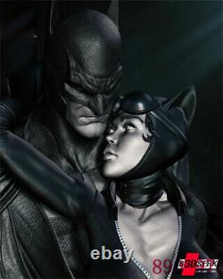 Batman et Cat Woman Bust Figure d'impression 3D Modèle non peint GK Blank Kit Sculpture