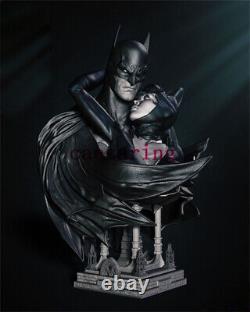Batman et Catwoman Buste Figurine d'impression 3D Modèle non peint GK Kit de sculpture vierge