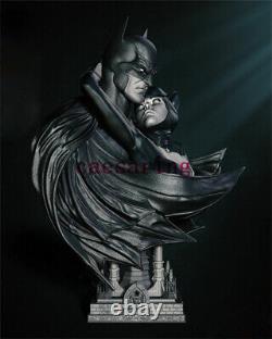 Batman et Catwoman Buste Figurine d'impression 3D Modèle non peint GK Kit de sculpture vierge