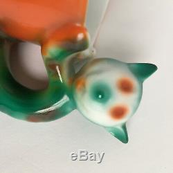 Beyer & Bock C. 1920 Art Déco Coupe Du Manche De Chat Tasse Excellente