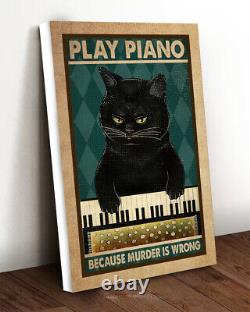 Black Cat Jouer Le Piano Parce Que Le Meurtre Est Une Mauvaise Toile