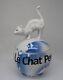 Boîte Bijoux Figurine Powder Box Cat Wildlife Art Déco Style Art Nouveau Style Po
