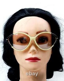 Cat-eye 80s Nina Ricci Sunglasses Cadre De Candidature Mid-centurée Paris Original Nos