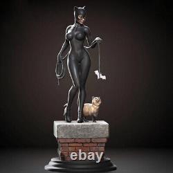 Catwoman avec chat Modèle de figurine 3D à imprimer non peint GK Blank Kit Nouveau en stock