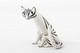 Chat Art Déco En Porcelaine Vintage Hollohaza Mcm Minimaliste Noir Et Blanc Peint à La Main