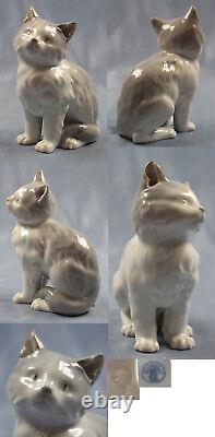 Chats Chat Figurine Figurine en porcelaine heubach 1900