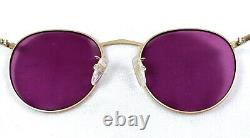 Classic Logo Paris Sanglasses 70s Vintage Art Deco Purple Lenses Original France