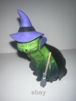 Cultivé à la maison Enesco Blackberry Bat & Gourd Witch Cat - #4017516 & #4017525 - EUC