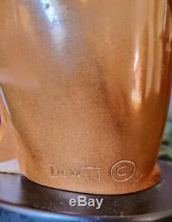 Dewitt Style Art Déco Bronze Cat Début Des Années 60 Perfect 1 Et Seul Propriétaire Depuis Nouveau-fine